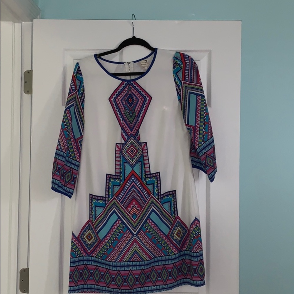 Rainbow patterned dress